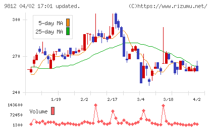 テーオーホールディングスチャート