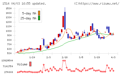 住石ホールディングスチャート