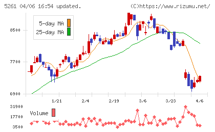 リソルホールディングスチャート