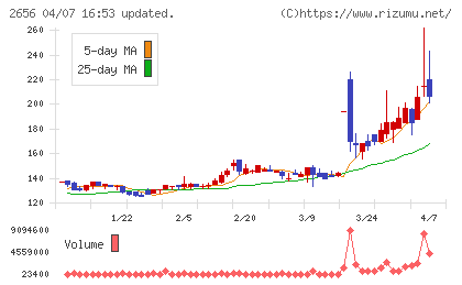 ベクターホールディングスチャート
