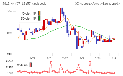 テーオーホールディングスチャート