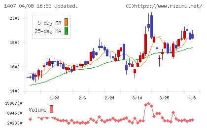 ウエストホールディングスチャート