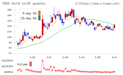 ワイズホールディングスチャート