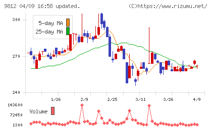 テーオーホールディングスチャート
