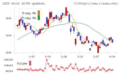 日特建設チャート