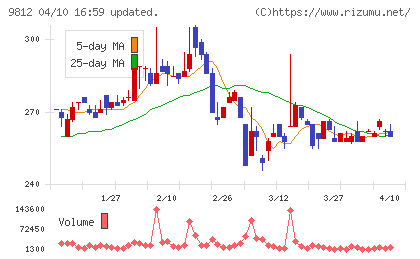 テーオーホールディングスチャート