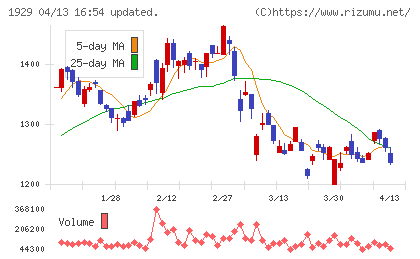 日特建設チャート