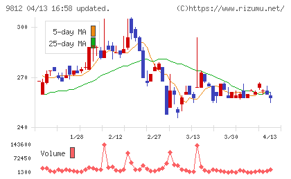 テーオーホールディングスチャート