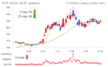 テスホールディングスチャート