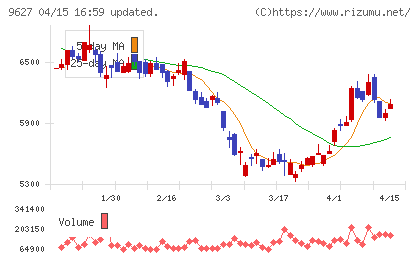 アインホールディングスチャート