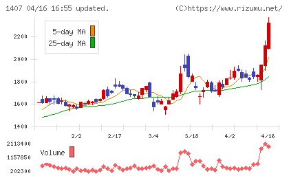 ウエストホールディングスチャート