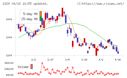 日特建設チャート
