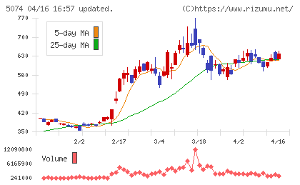 テスホールディングスチャート