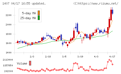 ウエストホールディングスチャート