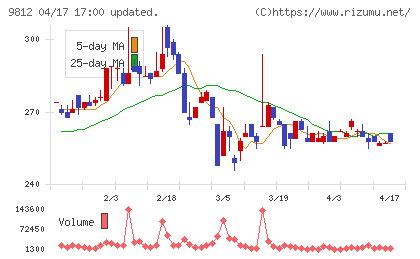 テーオーホールディングスチャート