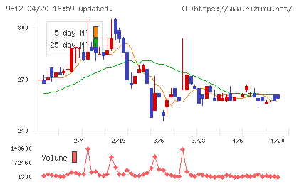 テーオーホールディングスチャート