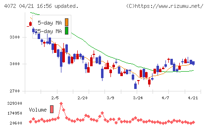 電算システムホールディングスチャート