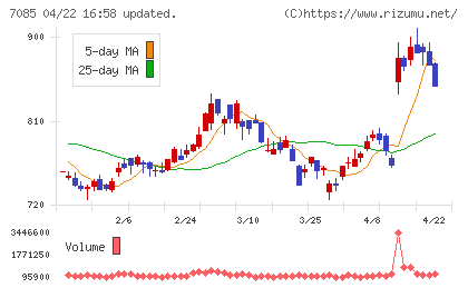カーブスホールディングスチャート