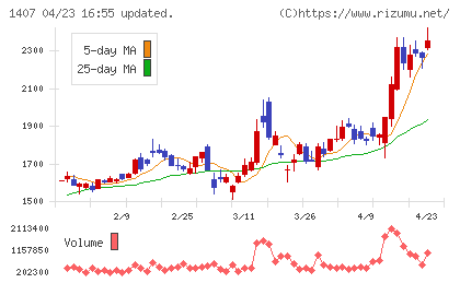 ウエストホールディングスチャート