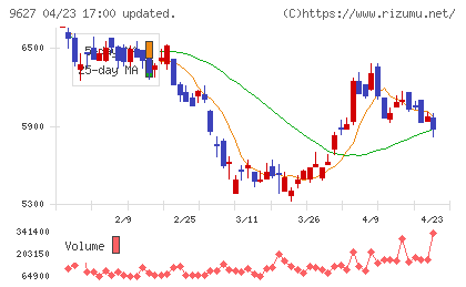 アインホールディングスチャート