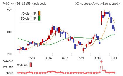 カーブスホールディングスチャート