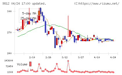 テーオーホールディングスチャート
