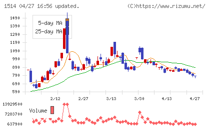 住石ホールディングスチャート