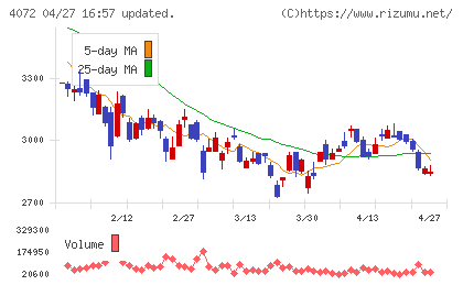 電算システムホールディングスチャート