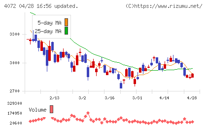 電算システムホールディングスチャート