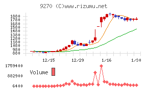バリュエンスホールディングスチャート