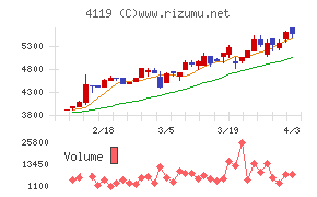 日本ピグメントホールディングスチャート