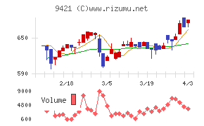 エヌジェイホールディングスチャート