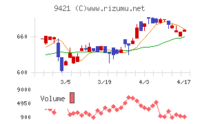 エヌジェイホールディングスチャート