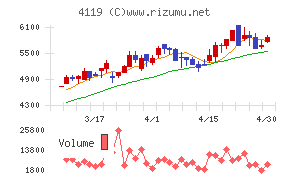 日本ピグメントホールディングスチャート