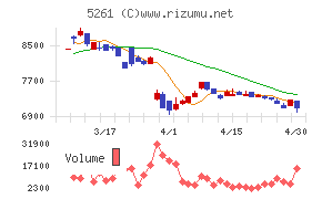 リソルホールディングスチャート