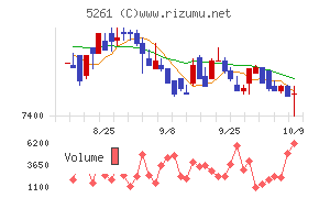リソルホールディングスチャート