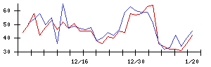 日本ラッドの値上がり確率推移